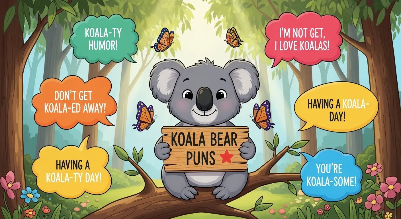 Koala bear puns