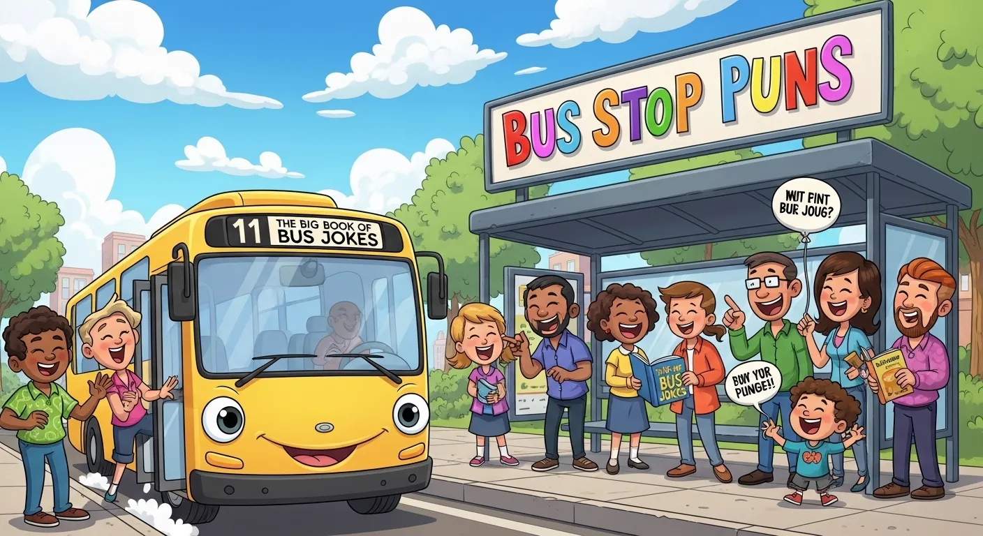 Bus stop puns