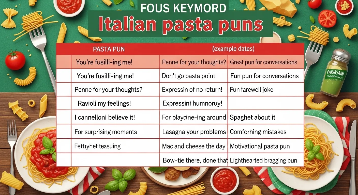 Italian pasta puns