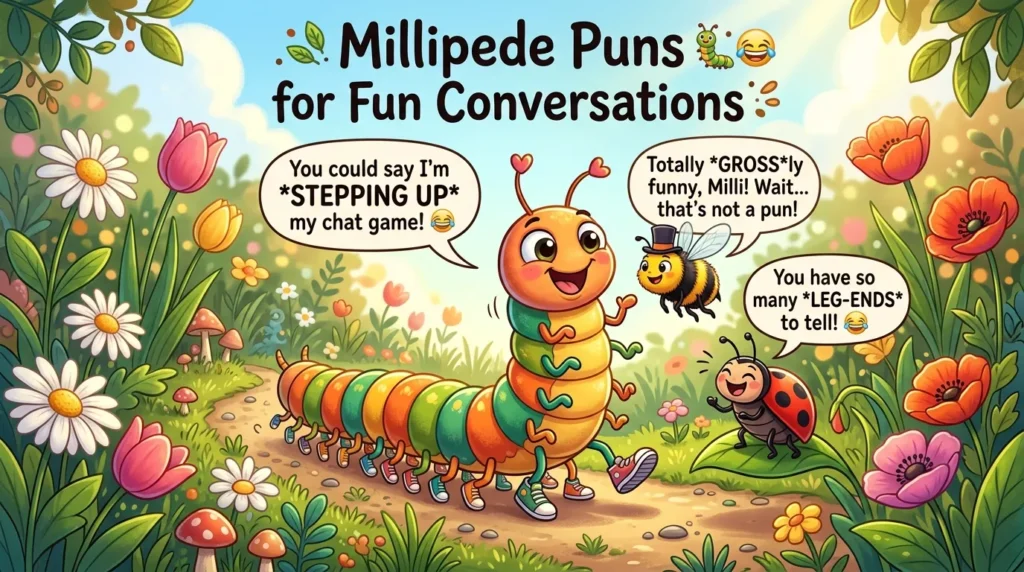 Millipede Puns for Fun Conversations prompt bna do