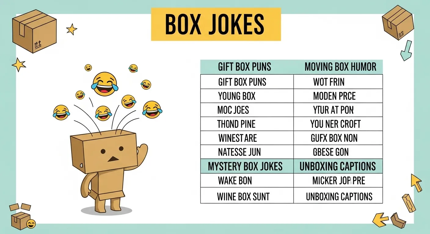 Box Jokes: The Funniest “Out of the Box” Puns & Humor Collection 😂📦