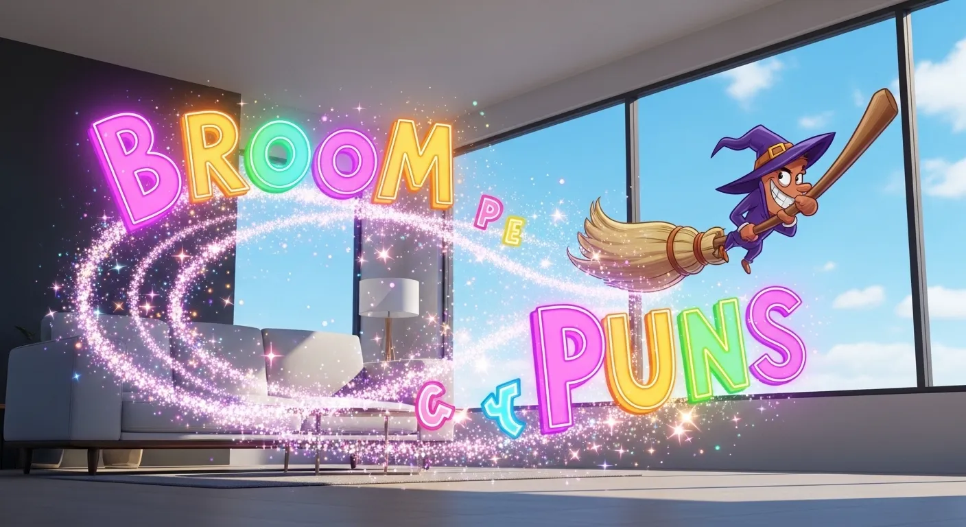 Broom Puns:(Funny Clean Sweep Wordplay That Will Make You LOL)