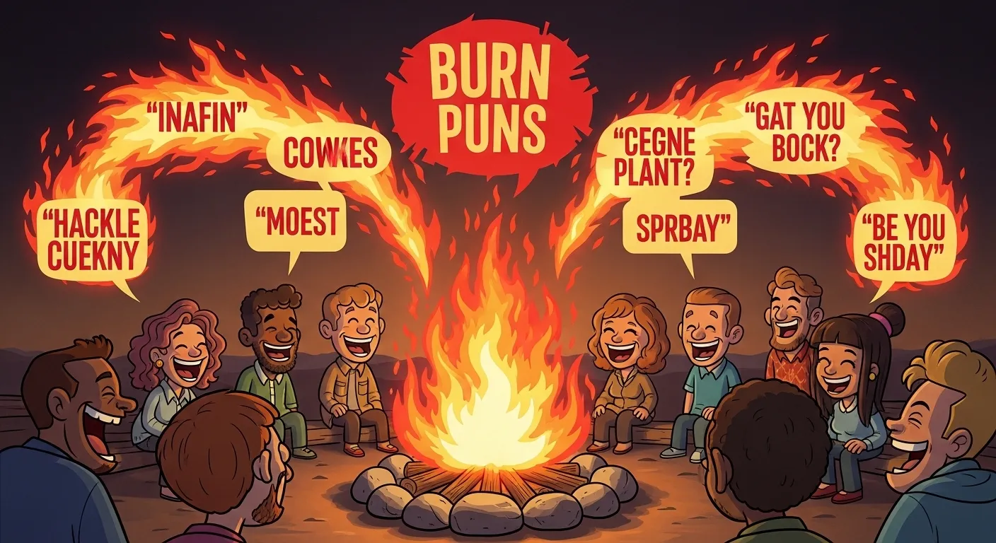 Burn Puns:(That Are Too Hot to HandleBurn Puns Captions)