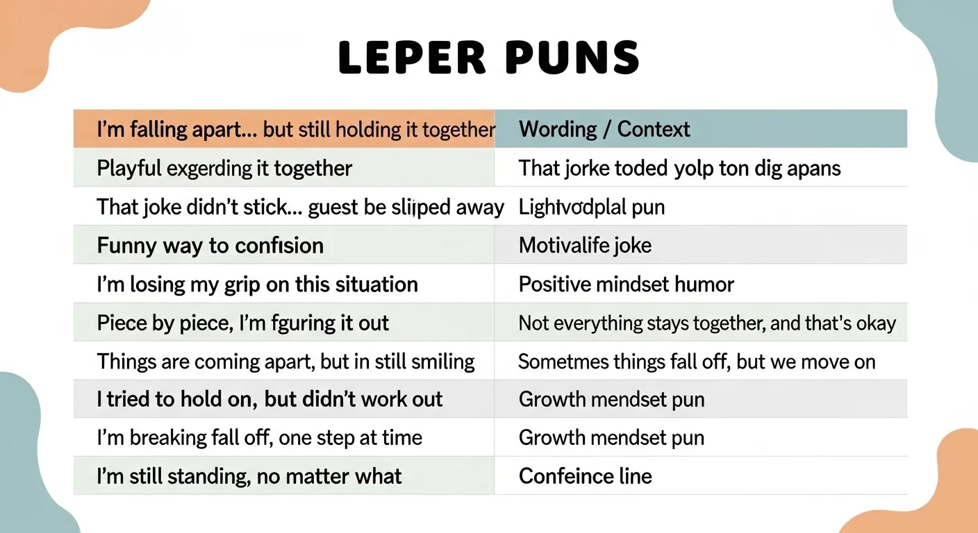 Leper puns