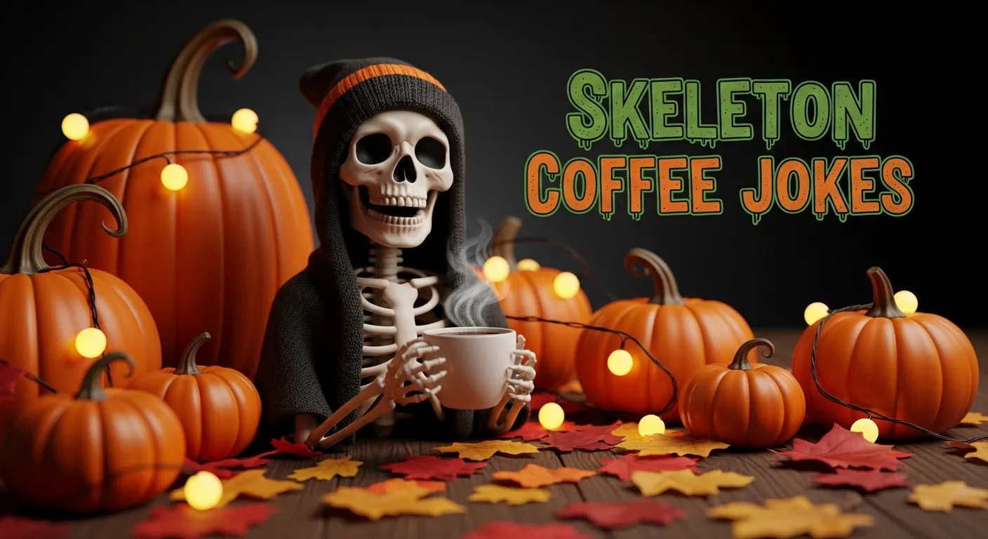 Skeleton coffee jokes