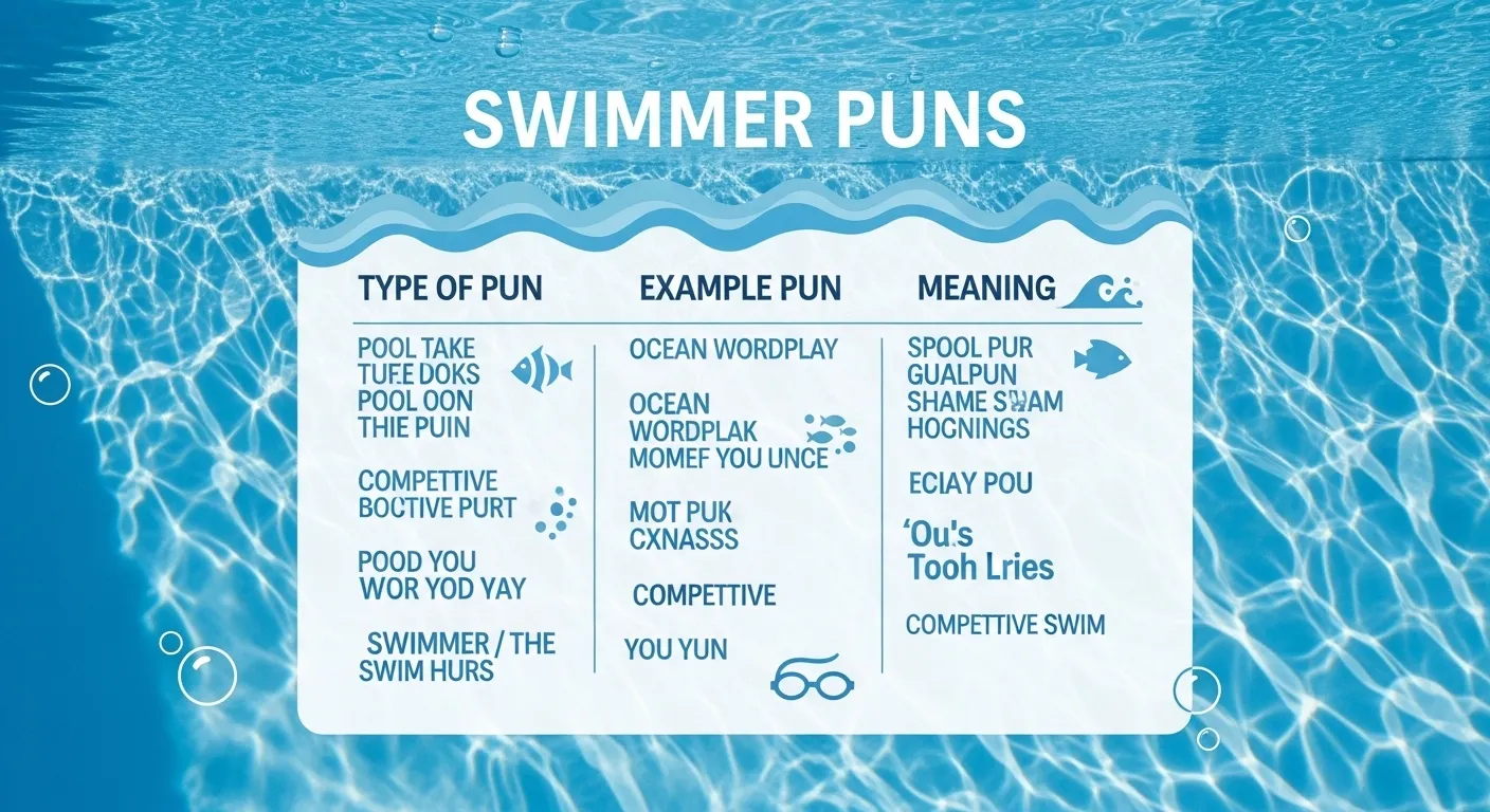 Swimmer Puns:The Article for Funny Captions 🏊‍♂️😂