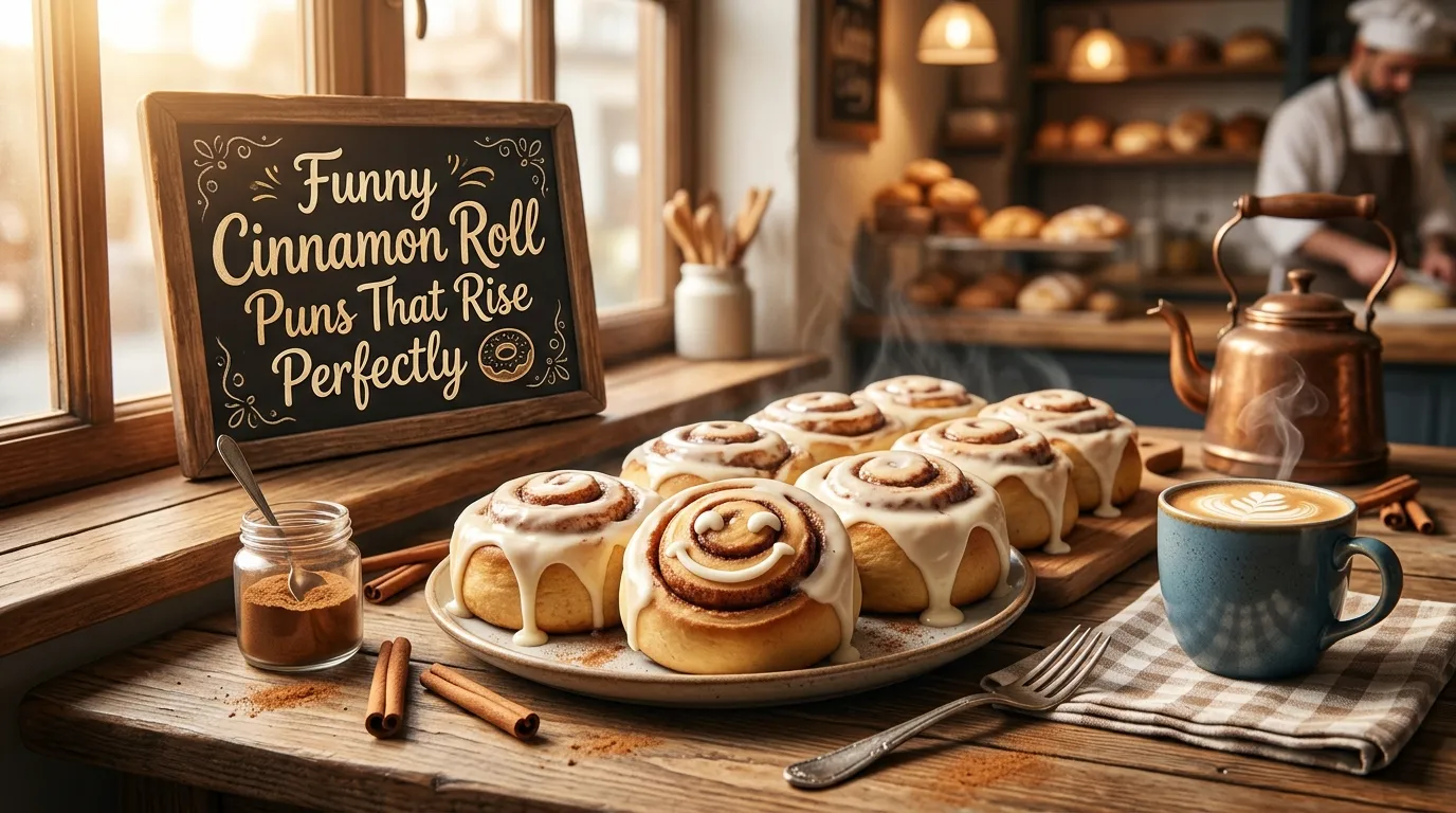 Funny Cinnamon Roll Puns That Rise Perfectly 🍩
