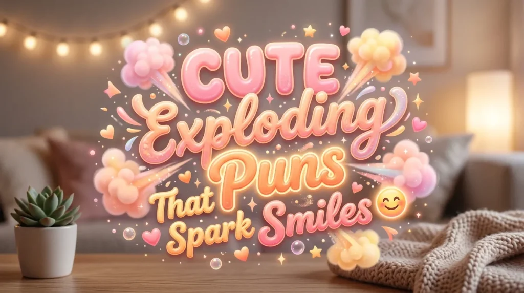 Cute Exploding Puns That Spark Smiles 😊