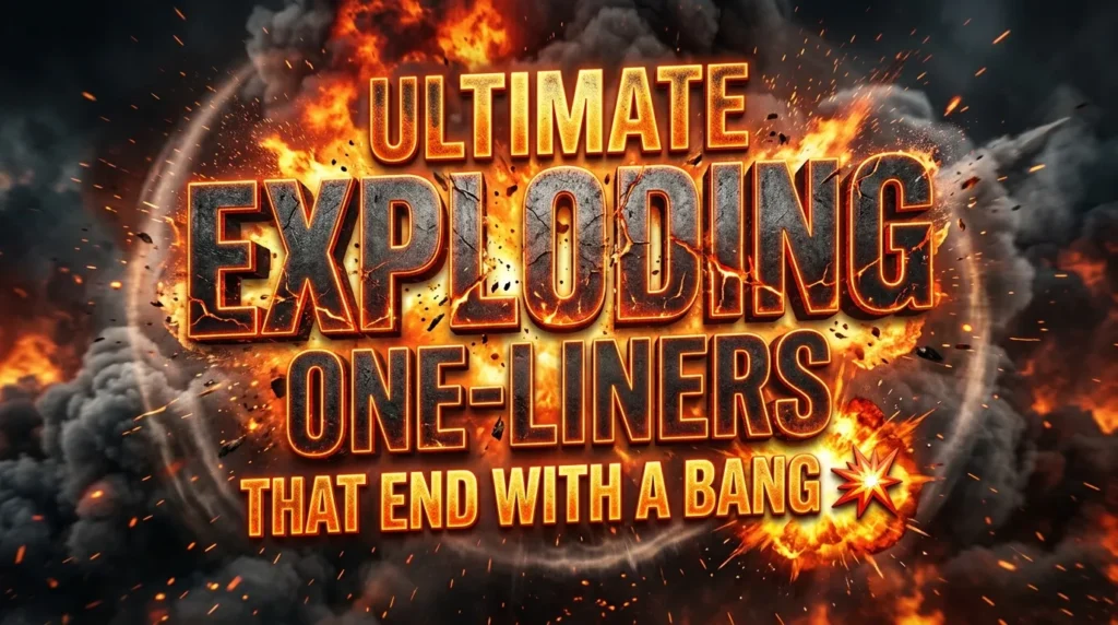  Ultimate Exploding One-Liners That End With a Bang 💥