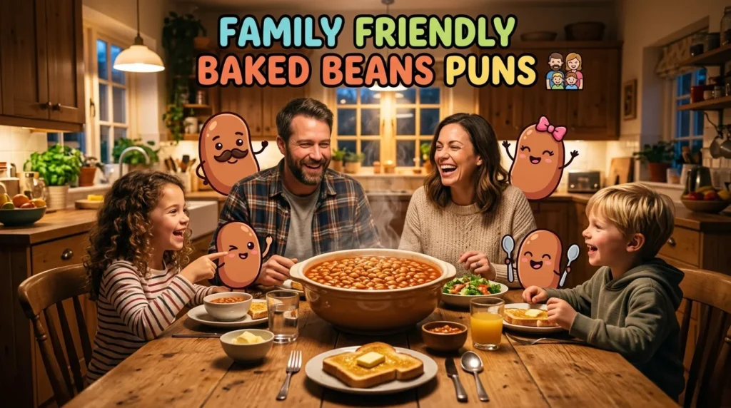Family Friendly Baked Beans Puns 👨‍👩‍👧