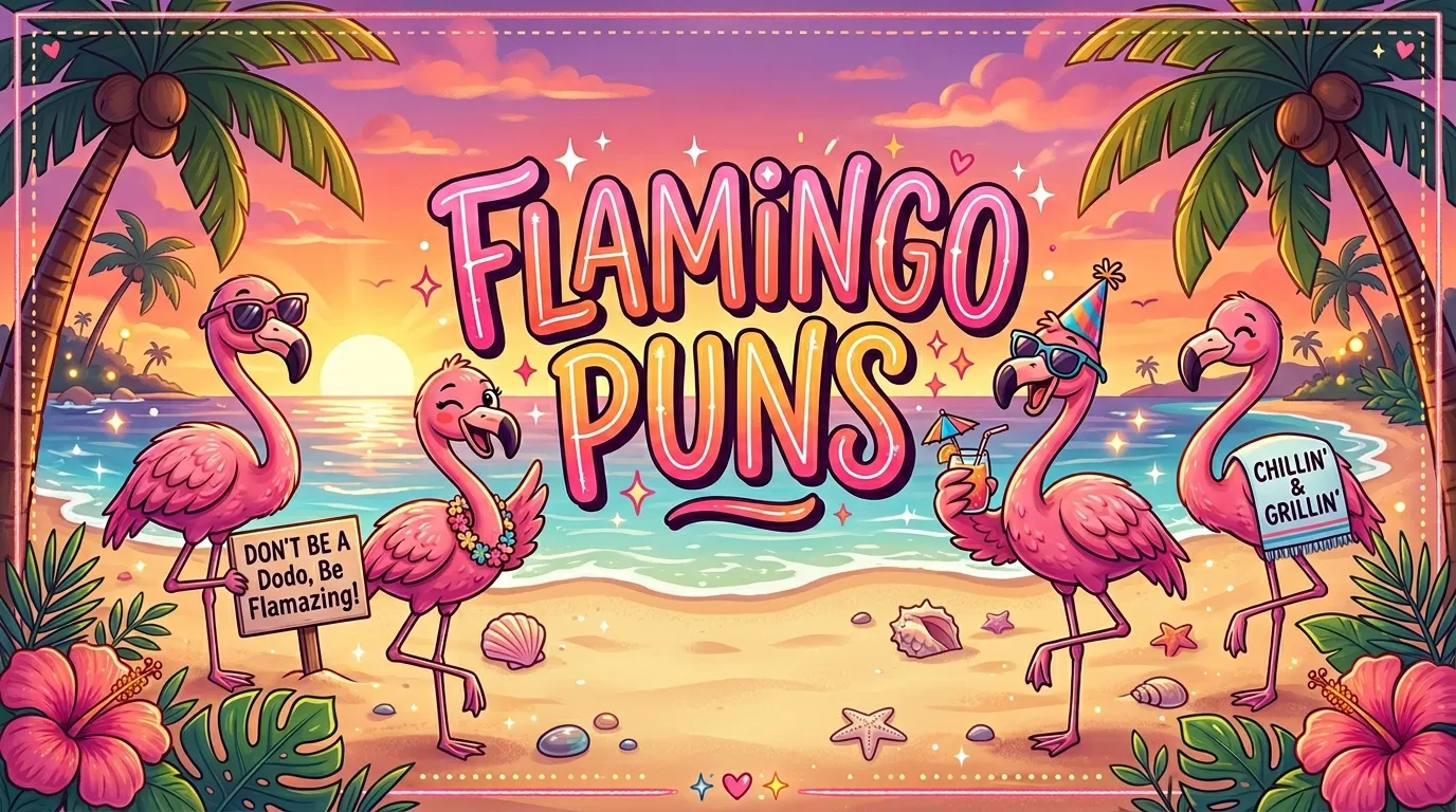 Funny Flamingo Puns